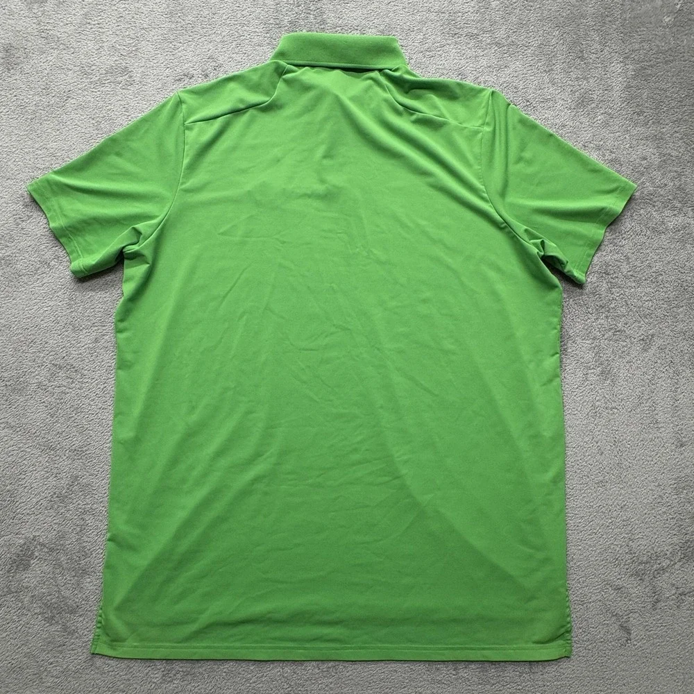 Ralph Lauren RLX Polo Shirt Mens XL Green Golf Performance 1914 Embroidered Logo